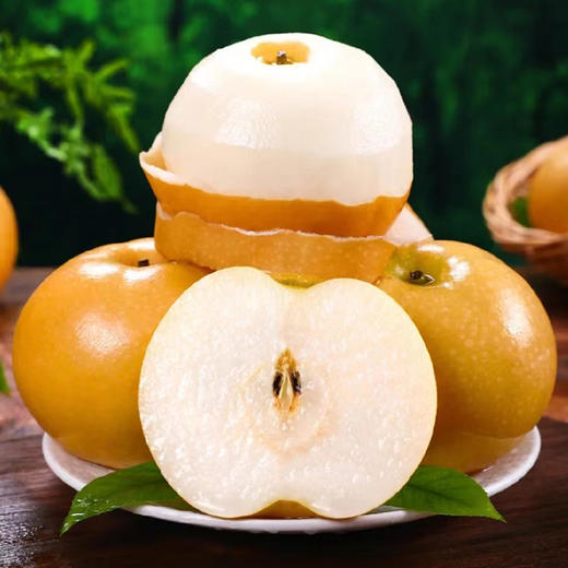 羊脂秋月梨 6粒彩箱装单果400g+4.8-5.2斤 商品图1