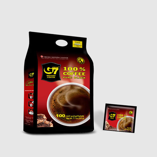 越南G7黑咖啡200g/025697 大容量超满足轻松享用研磨级风味口感 商品图0