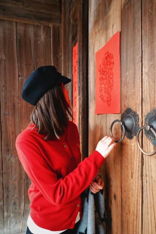 川久𝐂位不过时双心新色梅子色开衫罩衫 羊毛混纺 商品图11