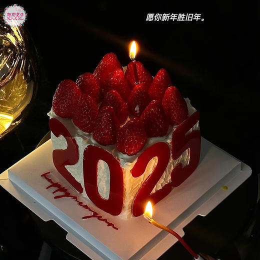 【新年蛋糕】2025新年可期方形款~ 前路浩浩荡荡，万事皆可期待 商品图1