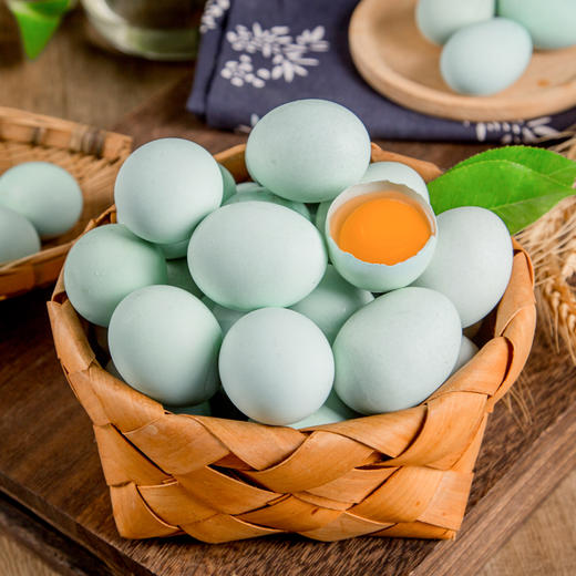【宜昌助农馆】新鲜绿壳鸡蛋 营养丰富 商品图0