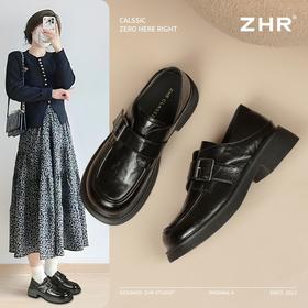 ZHR则则法式复古英伦单鞋2025新款软底百搭小皮鞋时尚乐福鞋女鞋