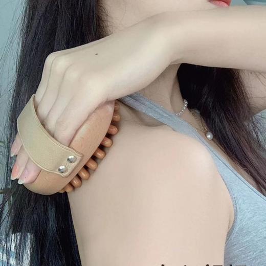 「送艾草油！榉木经络刷」气垫经络刷通经络拍打器竹按摩刷气囊头皮按摩木质居家日用 商品图4