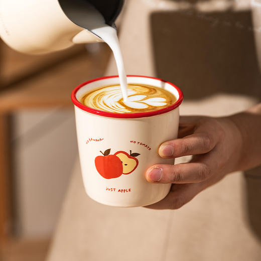 摩登主妇陶瓷咖啡杯2025新款家用喝水杯马克杯牛奶早餐杯子手握杯 商品图3