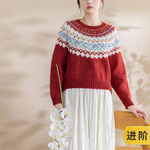 苏苏姐家昕瑞圆育克毛衣手工DIY棒针钩针衣服上衣羊毛线团材料包 商品图0