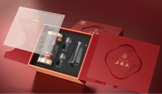 五粮液·八代系列·和美好礼礼盒（内含第八代五粮液 52度 50mLx1瓶；酒具x1套）*1盒 商品图1