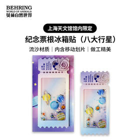 贝林自然世界X上海天文馆纪念票根冰箱贴（八大行星）