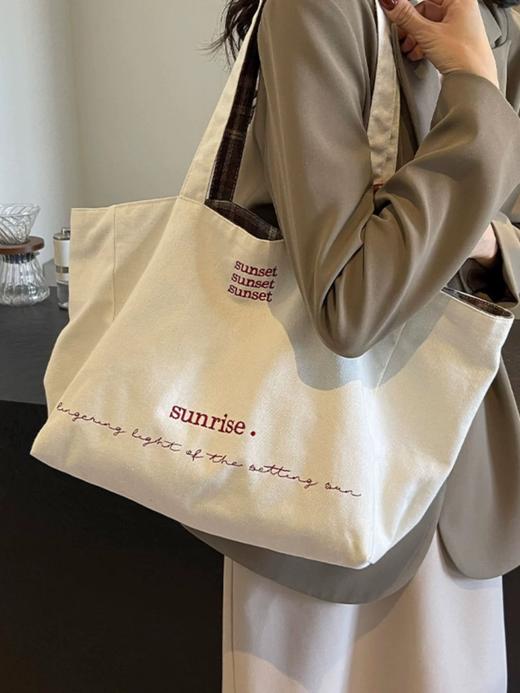 毛呢双面单肩包 商品图1