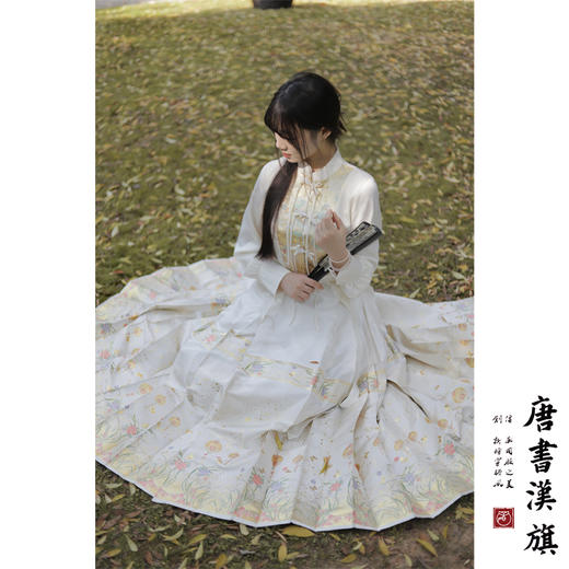 【春祺.岁丰】新中式国风套装白长袖衬衣织金妆花工艺马面裙 商品图3