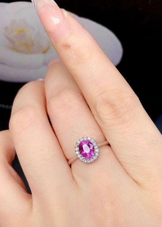 1.16ct刻面紫蓝宝戒指 商品图2