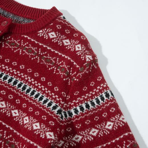 【5天左右发货】Grace&Glam 复古费尔岛花纹混纺毛衣开衫 商品图2