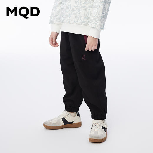 【秒3】【MQD】男童冬季加绒保暖舒适三防休闲针织长裤 商品图2