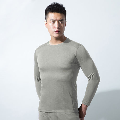 二代B1级速干功能长袖圆领衫男士春秋保暖内衣打底衫