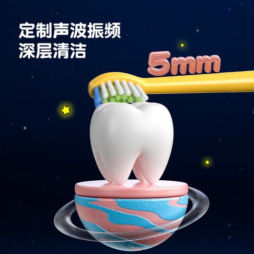 力博得儿童电动牙刷 抑菌柔软刷毛 科学刷牙引导 宝宝礼物 3-15岁适用 YOYO萌趣 商品图1