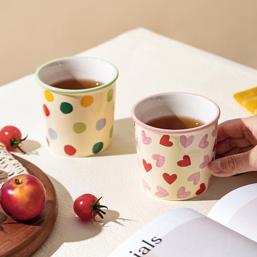 摩登主妇陶瓷咖啡杯2025新款家用喝水杯马克杯牛奶早餐杯子手握杯 商品图1