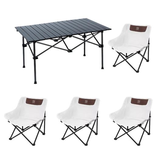 美穗吉家 户外折叠桌椅套装（一桌四椅）月亮椅 商品图6