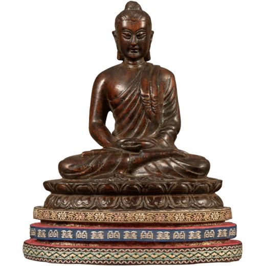 清 沉香木雕释迦摩尼佛像 商品图5