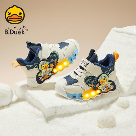 B.DUCK小黄鸭童鞋冬季男女童灯鞋22-30 B5586871 商品图0