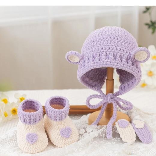 苏苏姐家软糯帽子套装手工diy编织钩针毛线团自制帽子材料包冬 商品图2