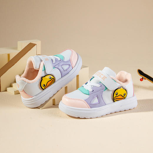 B.DUCK小黄鸭童鞋冬季运动休闲鞋22-30 B5485024 商品图2