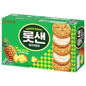 乐天菠萝夹心饼干315g롯데 롯샌 파인애플