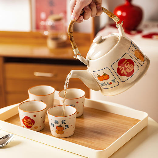 摩登主妇万事如意茶壶套装乔迁新居新婚结婚礼物茶具2025新款杯子 商品图2