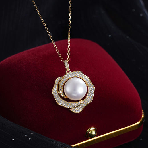 子佩集S925银珍珠吊坠【JYDZ075】纯银珍珠镀金(不含链)2412 商品图1