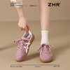 ZHR则则真皮德训鞋女2024新款复古百搭休闲运动鞋女超软平底女鞋 商品缩略图3