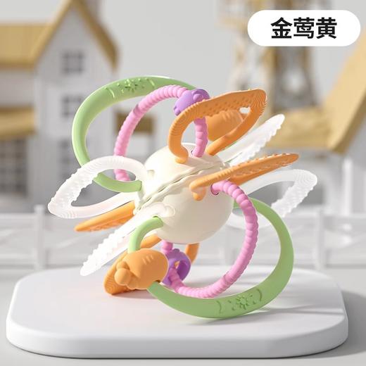 【冬日暖拥】曼龙mloong曼哈顿球婴儿玩具手抓球硅胶可咬牙胶新生儿磨牙手摇铃防吃手 商品图2