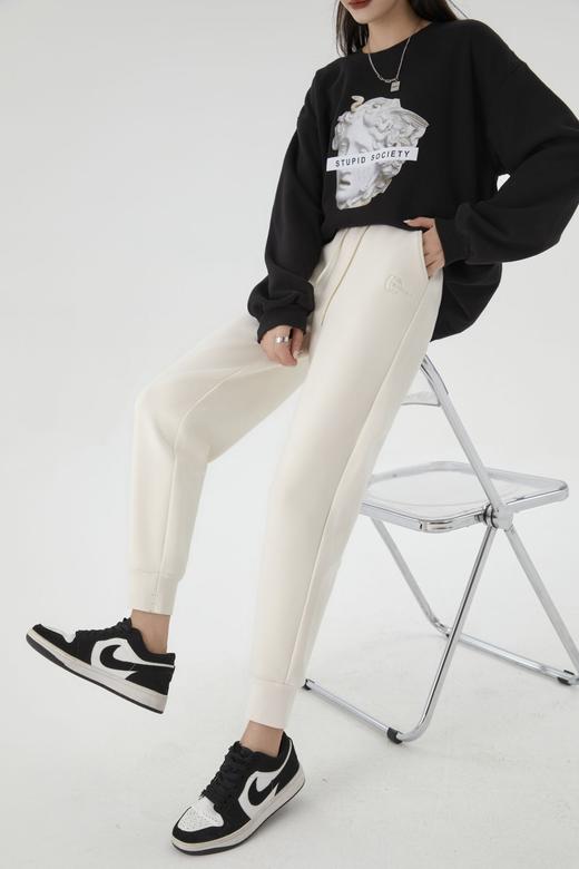 【清仓50元/条】【700克慕斯防风卫裤】男女同款防风防静电防泼水卫裤 蛋白肽润肤加厚显瘦束脚休闲裤 商品图5