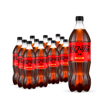 可口可乐（Coca-Cola）零度可乐 无糖零卡碳酸饮汽水料 1.25Lx12瓶 新老包装随机发货 商品图1
