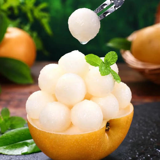 羊脂秋月梨 6粒彩箱装单果400g+4.8-5.2斤 商品图4