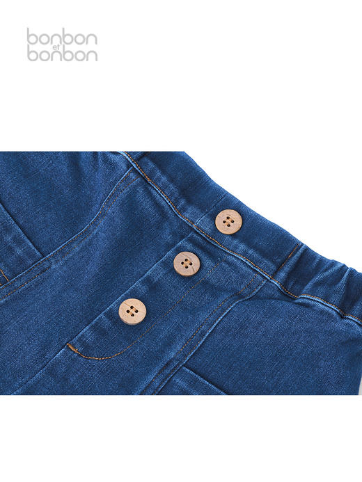 翻折边大口袋丹宁短裤 商品图2