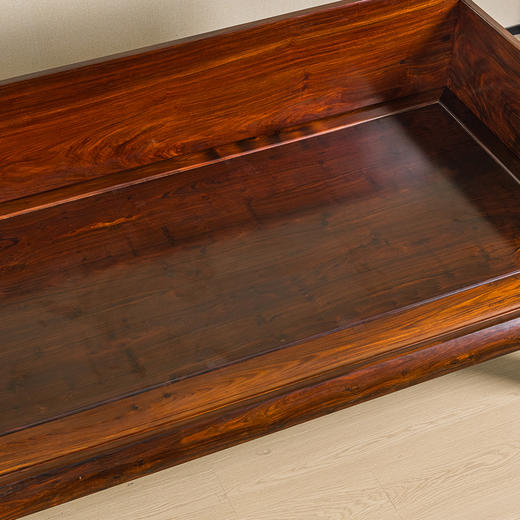 红木独板三围屏罗汉床及炕桌 商品图2