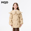 【MQD】女童冬季精致花朵刺绣小香风翻领羽绒服 商品缩略图0