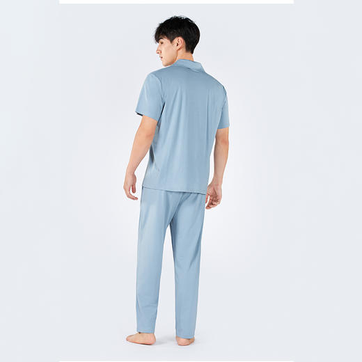 都市丽人男士莫代尔短袖套装薄棉莫拉架亲情蜜语眠眠衣短袖类FHH0A1 商品图5