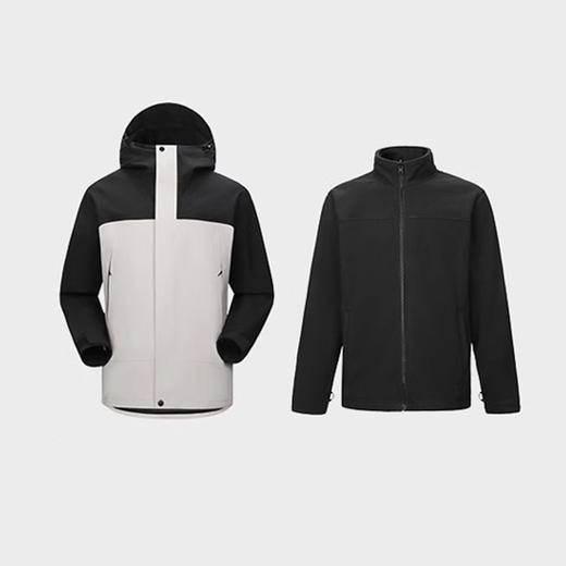 裁缝学苑MQ51户外可拆卸冲锋衣纸样男装三合一外套抓绒内胆新款登山服样板 商品图3