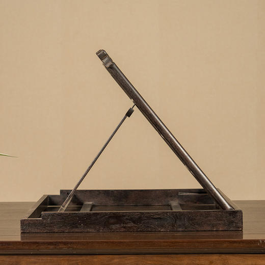 清 紫檀龙纹搭脑帖架 商品图3