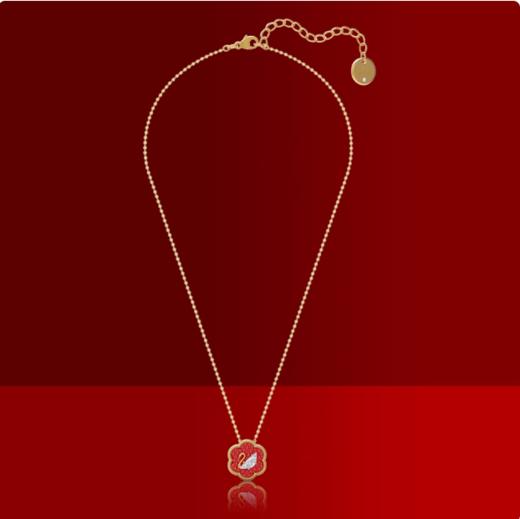 【顺丰发货】Swarovski施华洛世奇 故宫联名款 花开耀吉天鹅锁骨链女项链&手链 商品图7