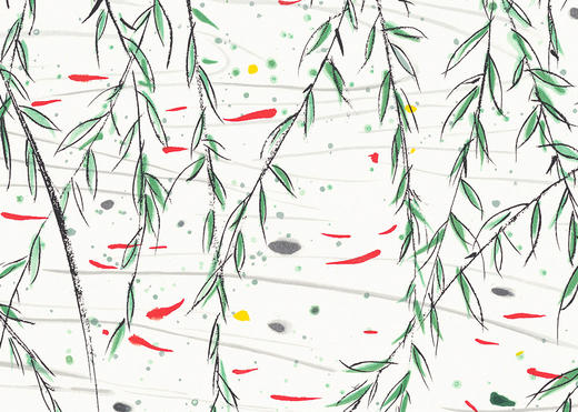 吴冠中|《柳与鱼》—— 丝网版（盖章） 商品图1