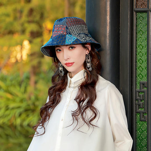 百家韵拼接布帽 |现货加急发 商品图1