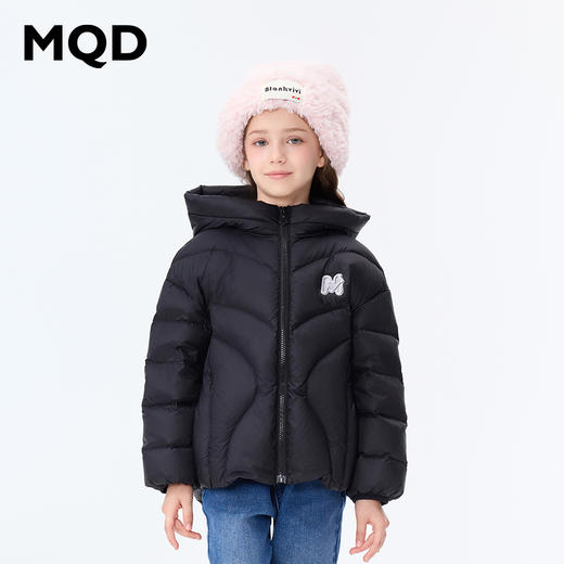 【秒1】【MQD】女童三防轻薄柔软舒适休闲连帽羽绒服 商品图4