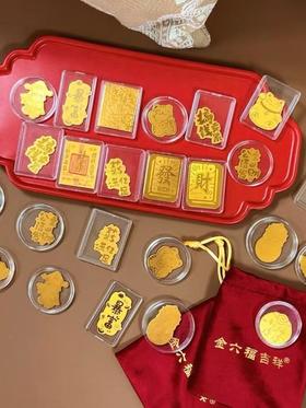 金大福足金手机贴 款式随机