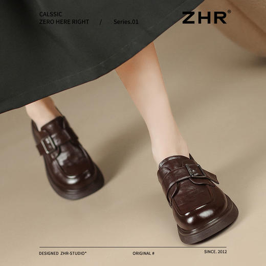 ZHR则则法式复古英伦单鞋2025新款软底百搭小皮鞋时尚乐福鞋女鞋 商品图8