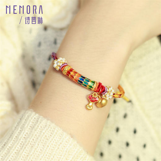 灵蛇献瑞 蛇鳞珠 足金蛇转运珠国潮中国风黄金生肖蛇礼物MEMORA诗普琳HP824501、HP824701 商品图2