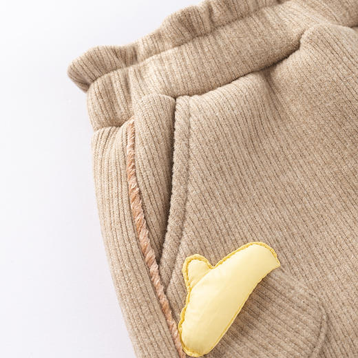 【秒3】【MQD】女小童趣味立体弹力舒适萝卜裤针织长裤 商品图4