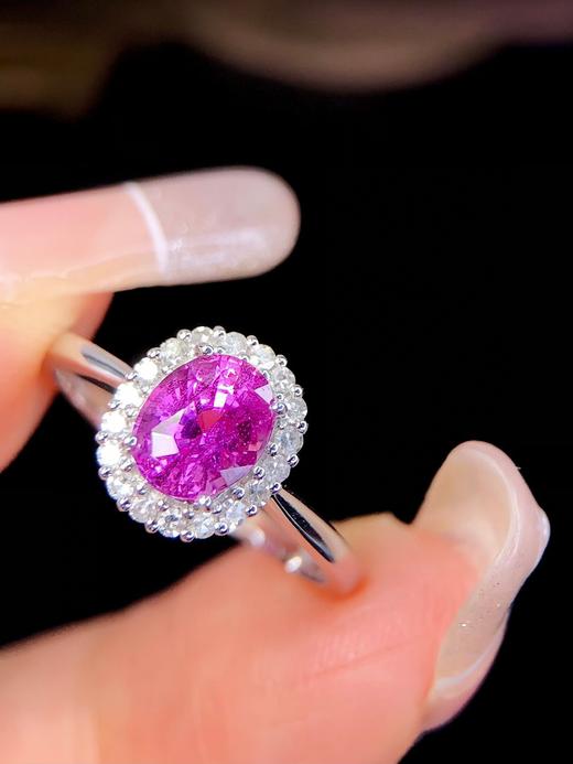 1.16ct刻面紫蓝宝戒指 商品图0