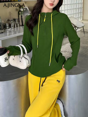 【运动风格】阿菁娜一衣百搭维他命休闲帽衫F29D201007