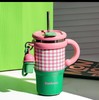 小冰霸保温杯子粉绿撞色600ML 商品缩略图0
