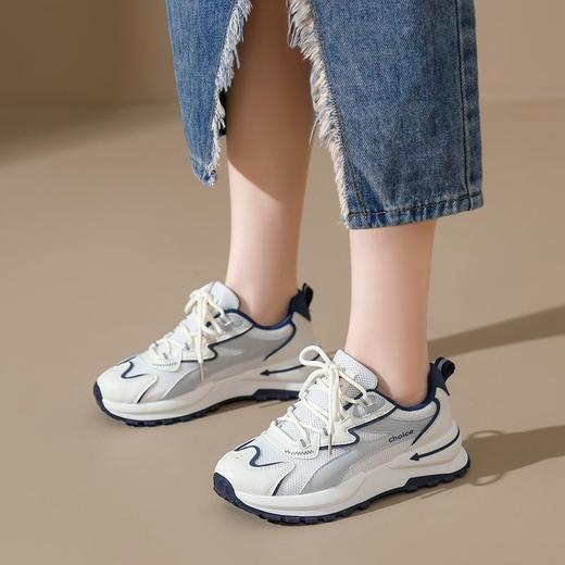 ZHR则则透气网面阿甘鞋女2024夏季新款ins百搭运动鞋厚底增高女鞋 商品图8